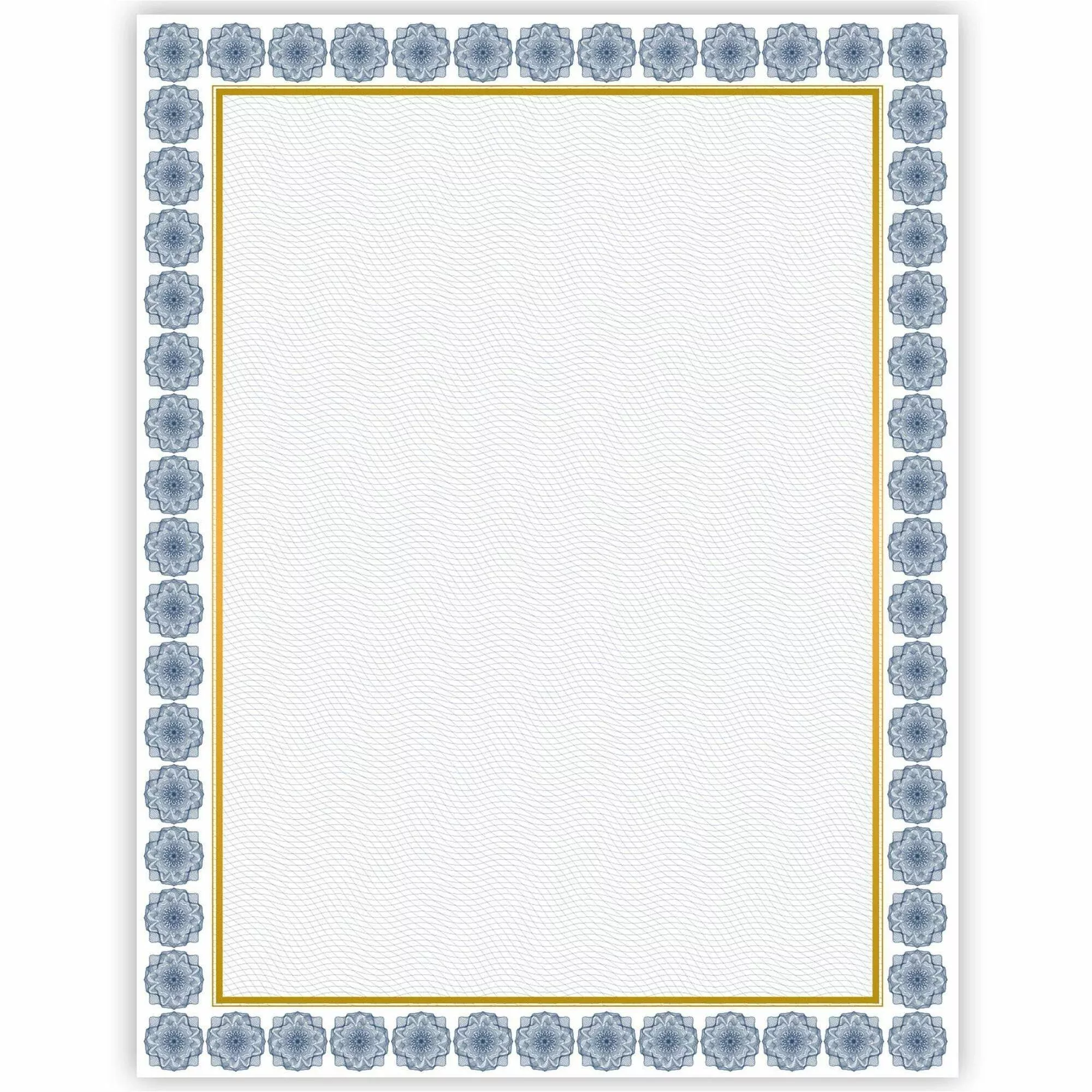 Geographics Award Certificates, 15/PK, Foil, Blue/Gold