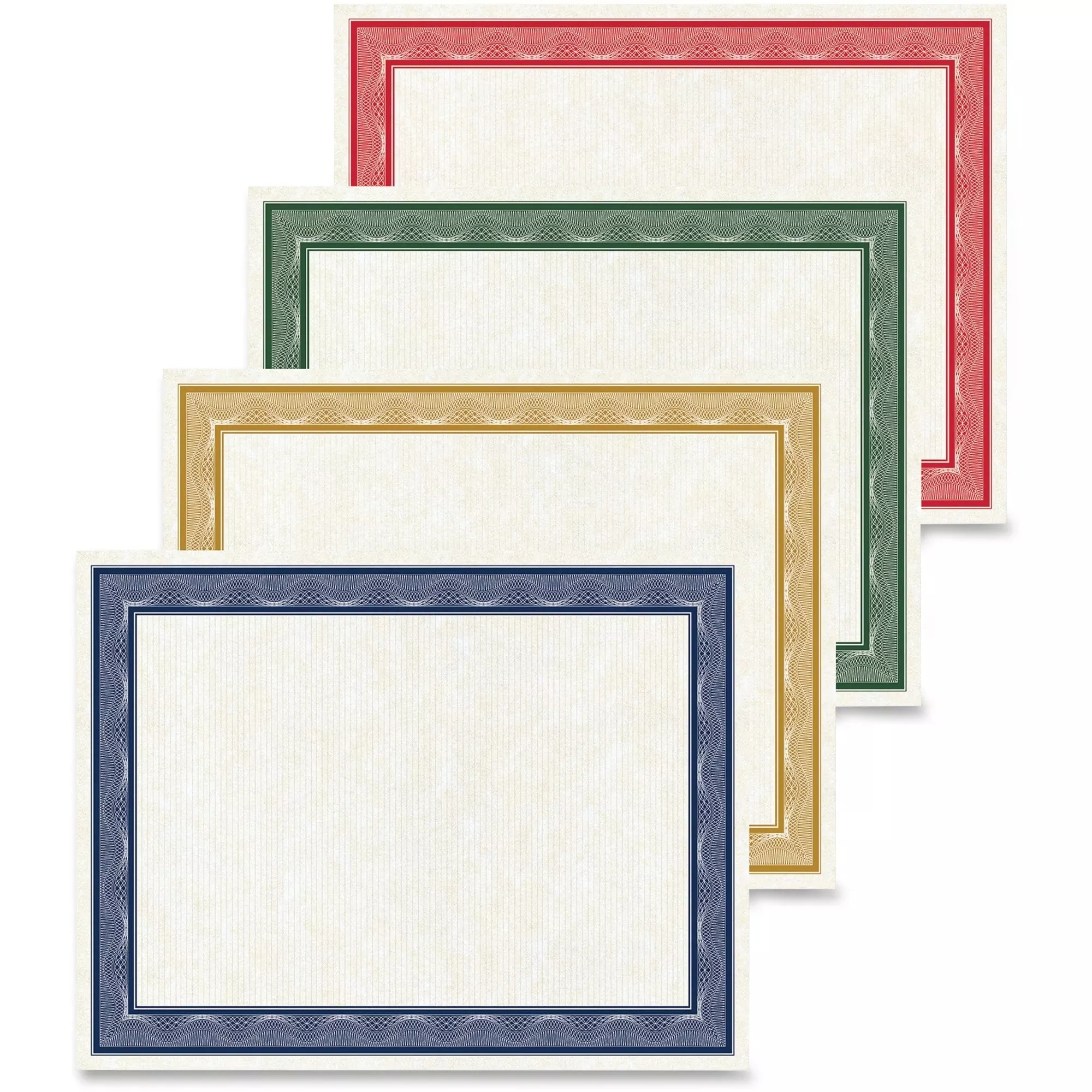 Geographics Blank Certificates, 40/PK, Ast