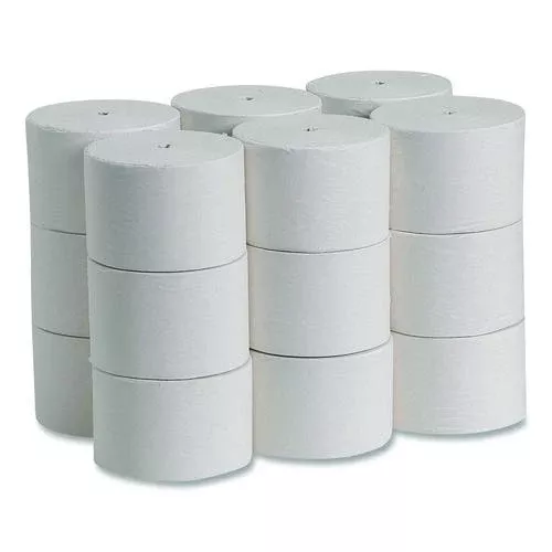 Georgia Pacific Professional 19374 Compact Coreless One-Ply Bath Tissue, Septic Safe, White, 3,000 Sheets/Roll, 18 Rolls/Carton