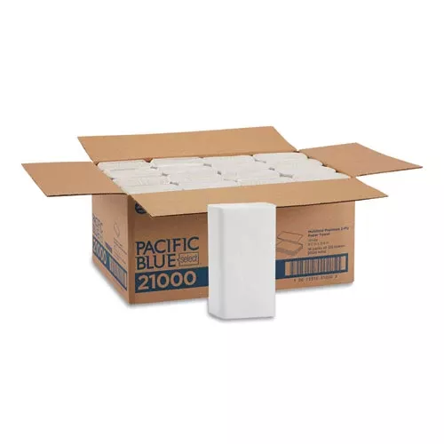 Georgia Pacific Professional 21000 Pacific Blue Select Multi-Fold 2-Ply Paper Towel, 9.2 x 9.4, White, 125/Pack, 16 Packs/Carton