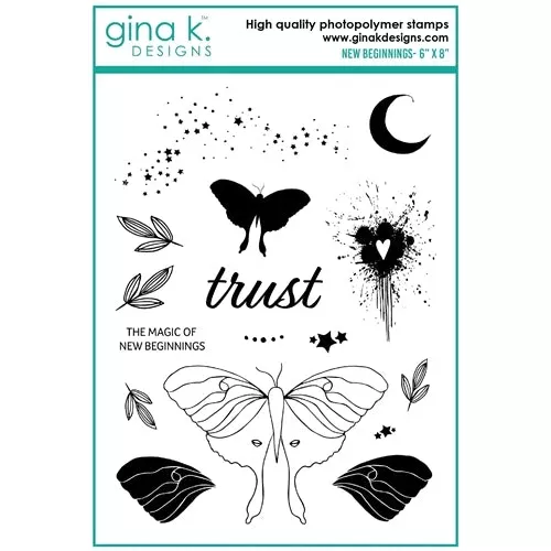 Gina K Designs NEW BEGINNINGS Clear Stamps lh18*