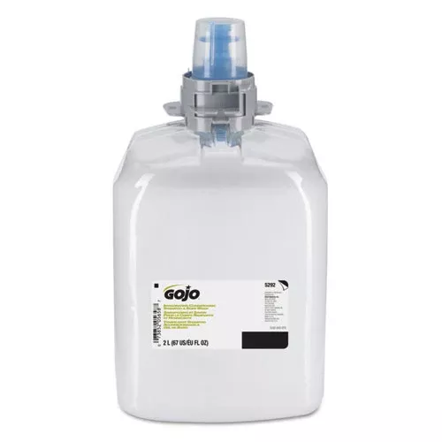 GOJO 5292-02 Invigorating 3-in-1 Shampoo and Body Wash, Botanical Scent, 2,000 mL, 2/Carton