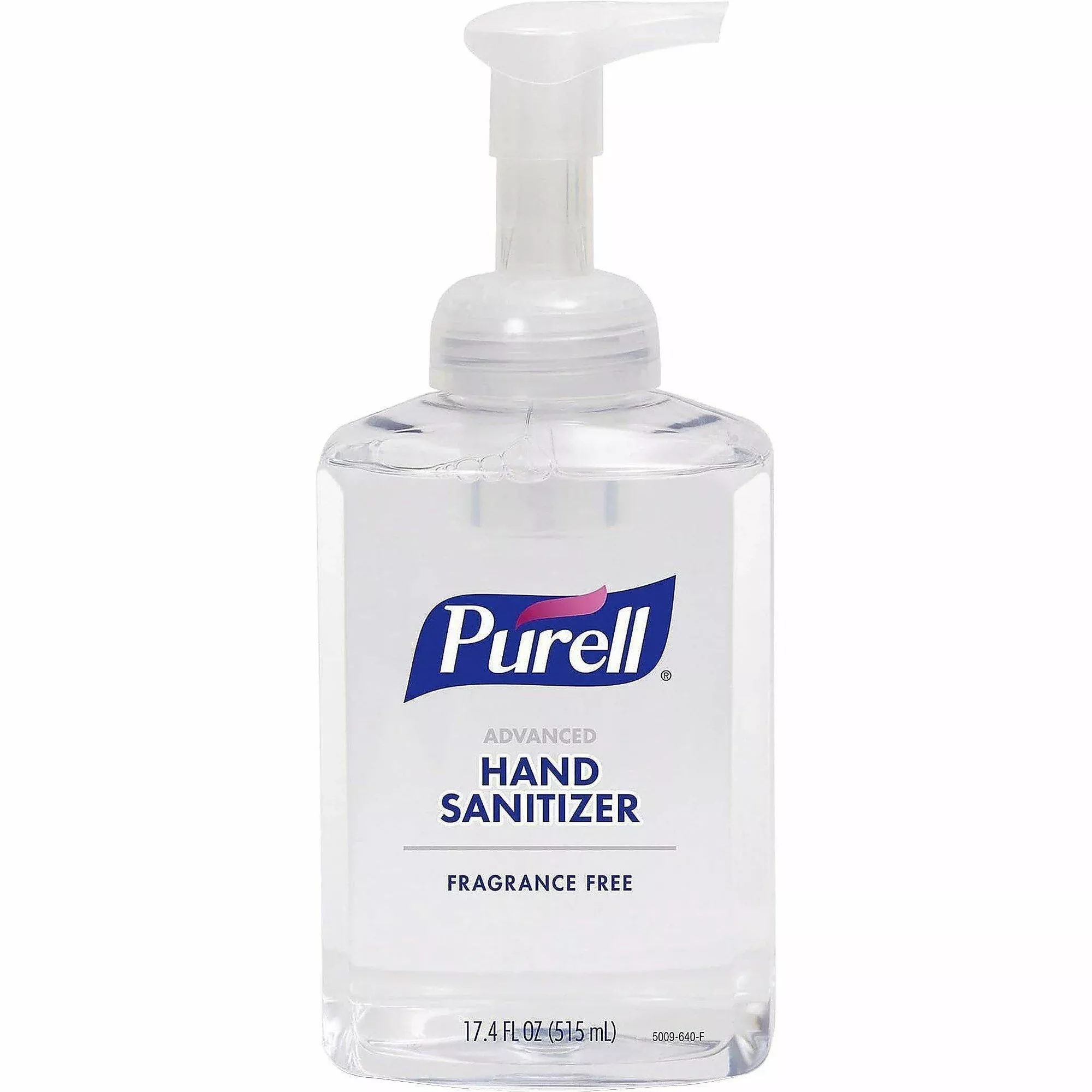 GOJO Foaming Hand Sanitizer, Pump Bottle, 17.4oz, Clear