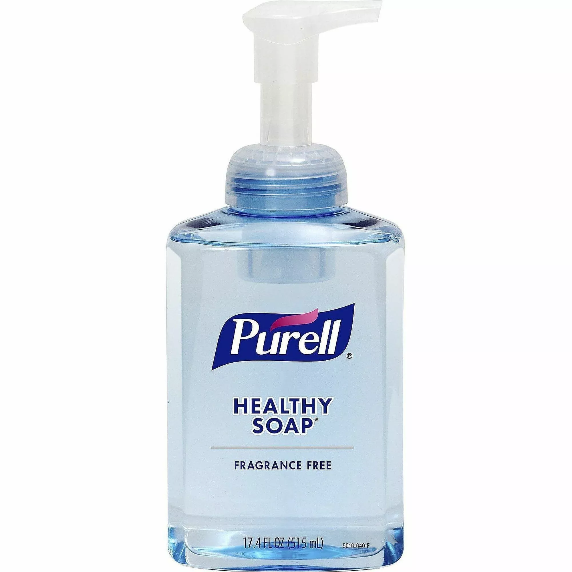 GOJO Hand Soap, Foam,Fragrance-free,17.4oz Pump, Clear