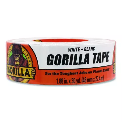 Gorilla 6025001 Gorilla Tape, 3" Core, 1.88" x 30 yds, White