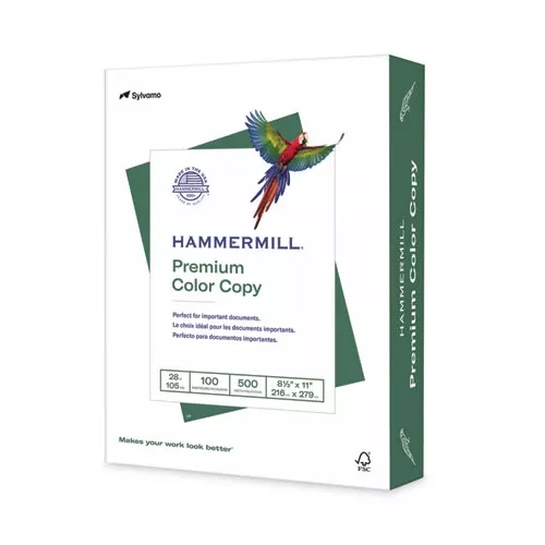 Hammermill 10246-7 Premium Color Copy Print Paper, 100 Bright, 28 lb Bond Weight, 8.5 x 11, Photo White, 500/Ream