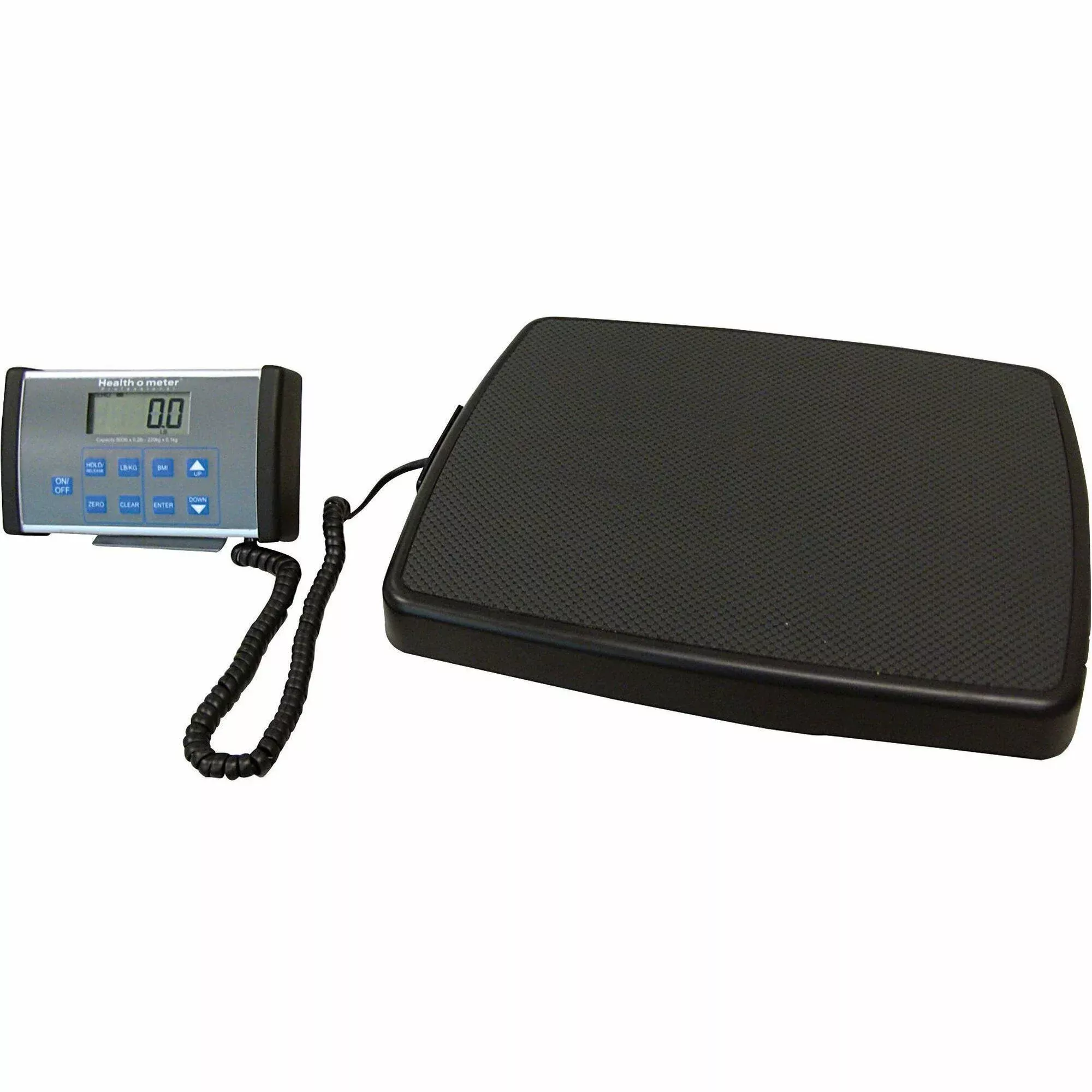 Health-O-Meter Digital Scale, w/Remote Display, 14"x17-1/4"x2", Black/Gray