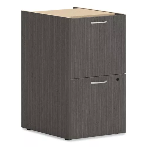 HON HLPLPSFF.LSL1 Mod Support Pedestal, Left Or Right, 2 Legal/letter-Size File Drawers, Slate Teak, 15" X 20" X 28"