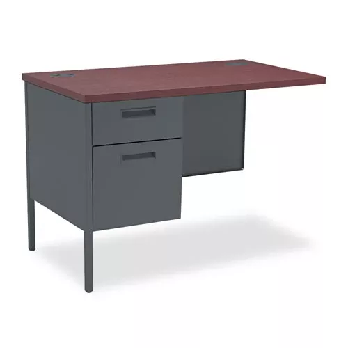 HON HP3236L.N.S Metro Classic Series Workstation Return, Left, 42w x 24d x 29.5h, Mahogany/Charcoal
