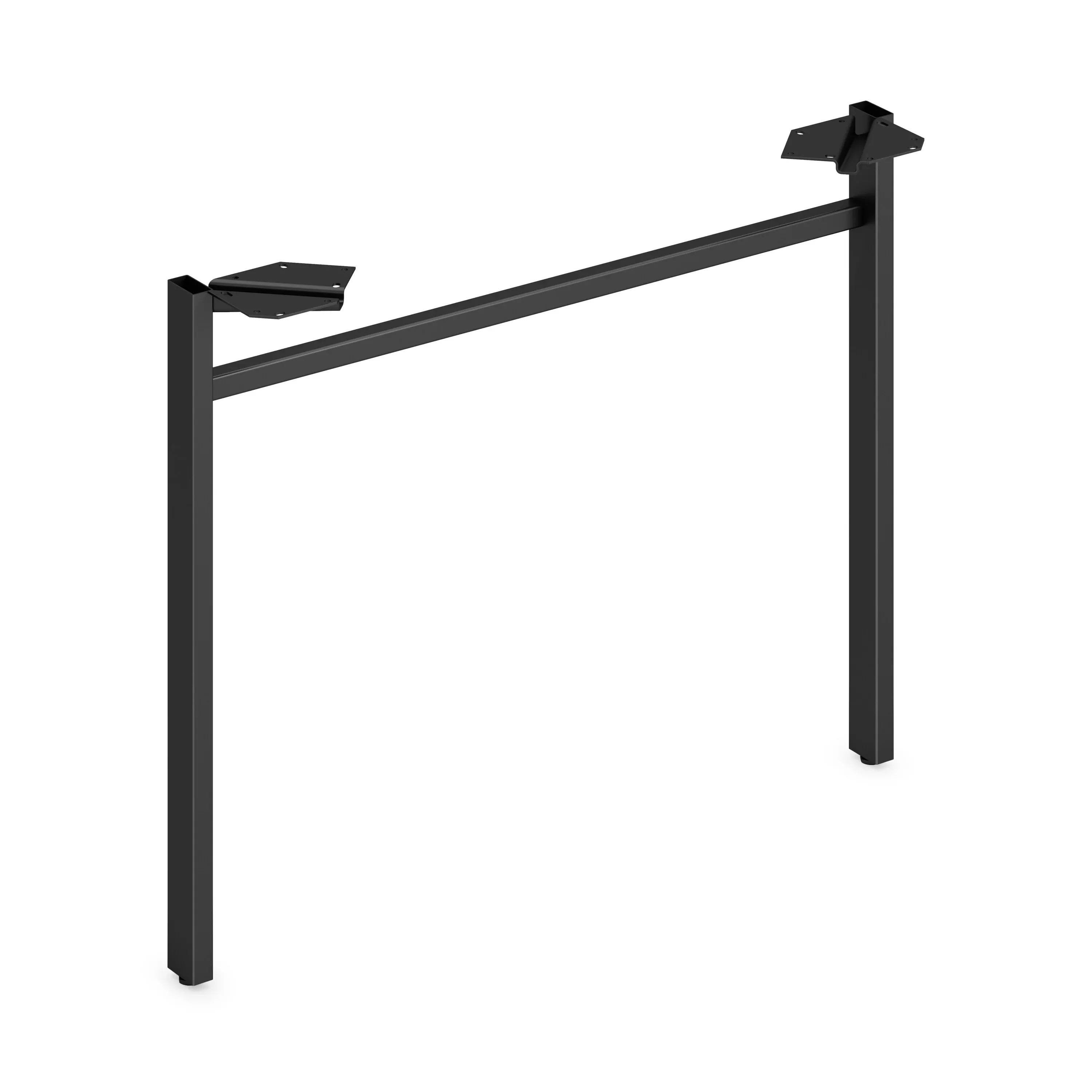 HON Leg, Straight, f/30"D Mod Worksurfaces, 30"W, Black