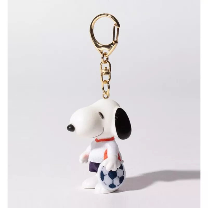 [JAPAN] Peanuts Costume Snoopy Keyring [Soccer Player-Limited Edition]