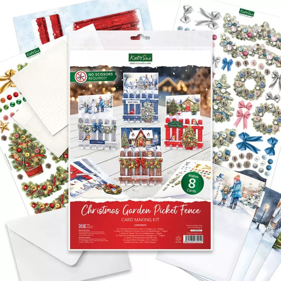Katy Sue Christmas Picket Fence Kit (17-10099CGP)