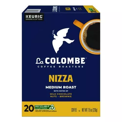 La Colombe 5000380612 Coffee K-Cup Pods, Nizza Medium Roast, 20/Box