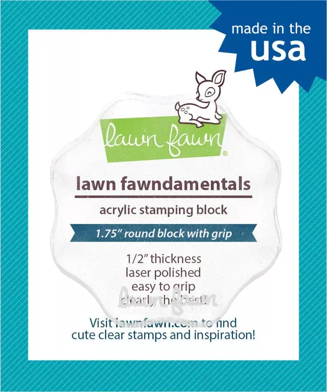 Lawn FawnLF0496 - Acrylic Blocks - 1.75" Round with 8 grips