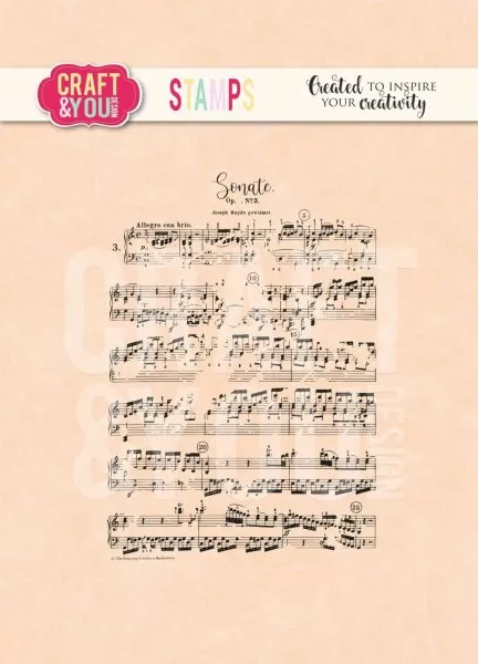 Music Notes - Clear Stamps - Craft & You Design