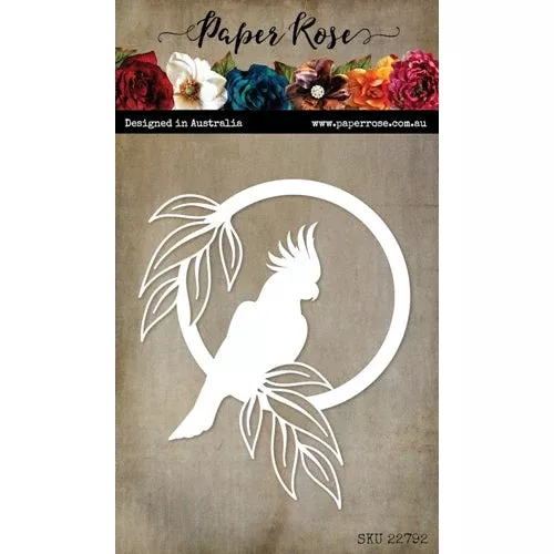Paper Rose COCKATOO CIRCLE FRAME Die 22792*