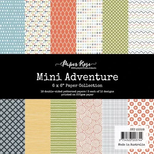 Paper Rose MINI ADVENTURE 6x6 Paper Pack 22228*