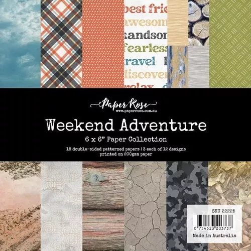 Paper Rose WEEKEND ADVENTURE 6x6 Paper Pack 22225*