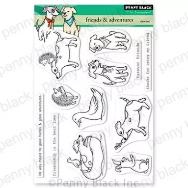 Penny Black Friends and Adventures Clear Stamps 30-838*