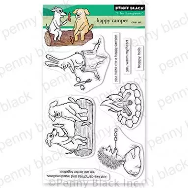Penny Black Happy Camper Clear Stamps 30-841*