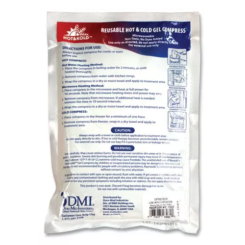 PhysiciansCare by First Aid Only 13462 Reusable Hot/Cold Pack, 8.63 x 8.63, White
