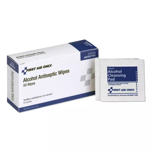 PhysiciansCare by First Aid Only 51019-001 First Aid Alcohol Pads, 50/box