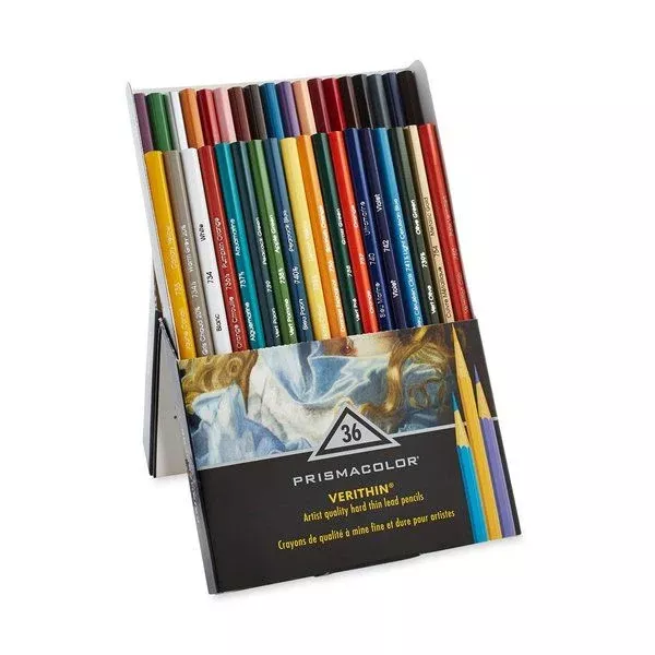 prismacolor verithin coloured pencil set 36