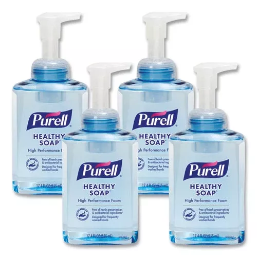 PURELL 5014-04 CLEAN RELEASE Technology (CRT) HEALTHY SOAP High Performance Foam, Fresh Scent, 515 mL, 4/Carton