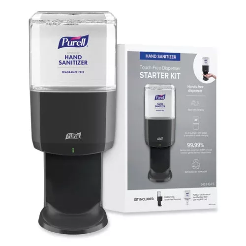 PURELL 6453-1G-FS Advanced Hand Sanitizer Foam ES6 Starter Kit, 1,200 mL Graphite