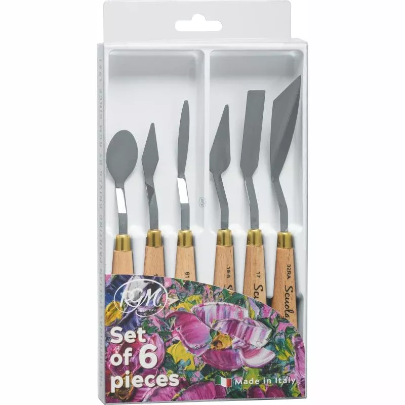 rgm school line palette knives set 6