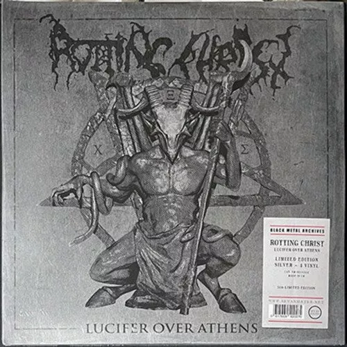 Rotting Christ - Lucifer Over Athens 4LP (Colored Vinyl, Silver, Gatefold Lp Jacket, Oversize Item Split)