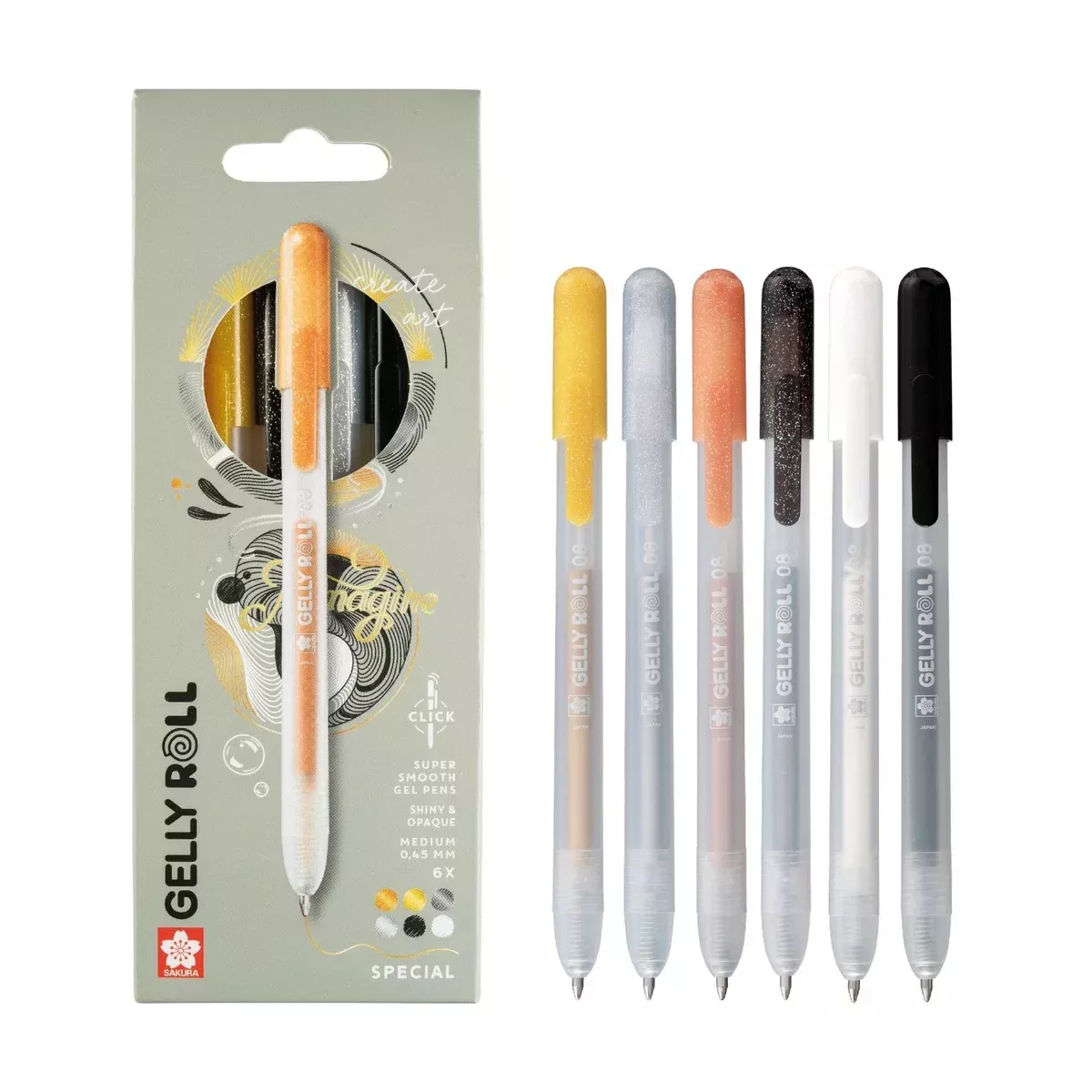 Sakura Gelly Roll Retractable Special Mix Set 6pcs