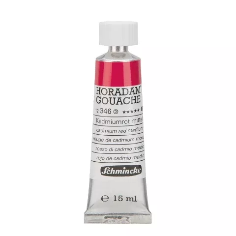 schmincke horadam gouache paint cadmium red medium