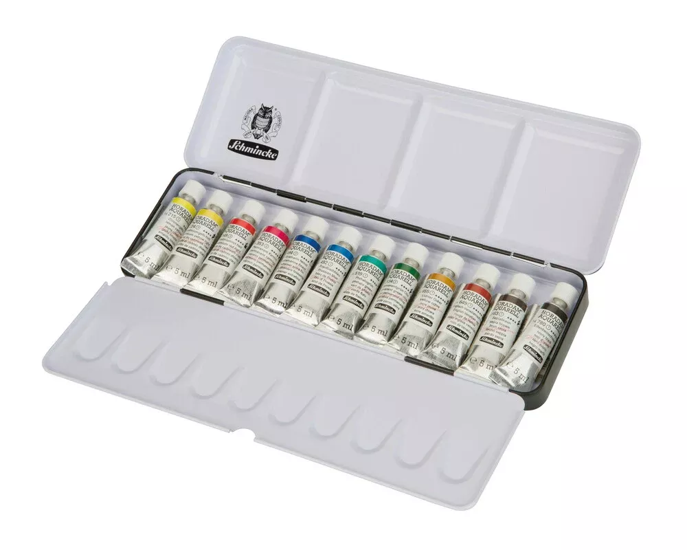 schmincke horadam watercolour paint set 12