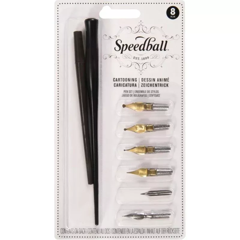 speedball artists cartooning set