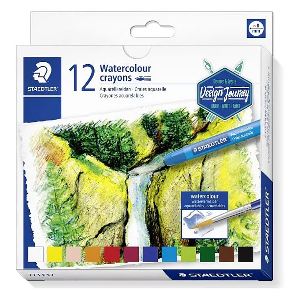 staedtler design journey watercolour crayon watercolour crayons set 12