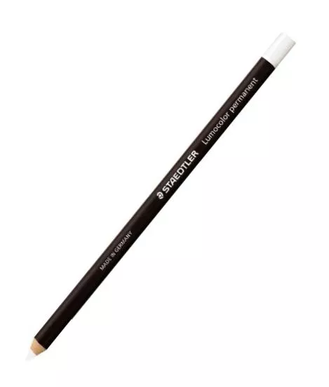 staedtler lumocolor permanent glasochrom pencil white