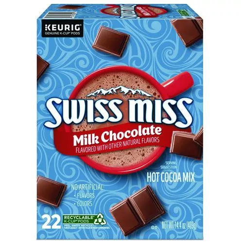 Swiss Miss 5000345150 Milk Chocolate Hot Cocoa K-Cup, 22/Box