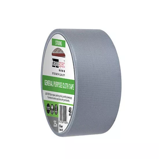 tapespec general purpose cloth tape silver