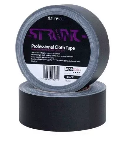 tapespec professional matt cloth tape black