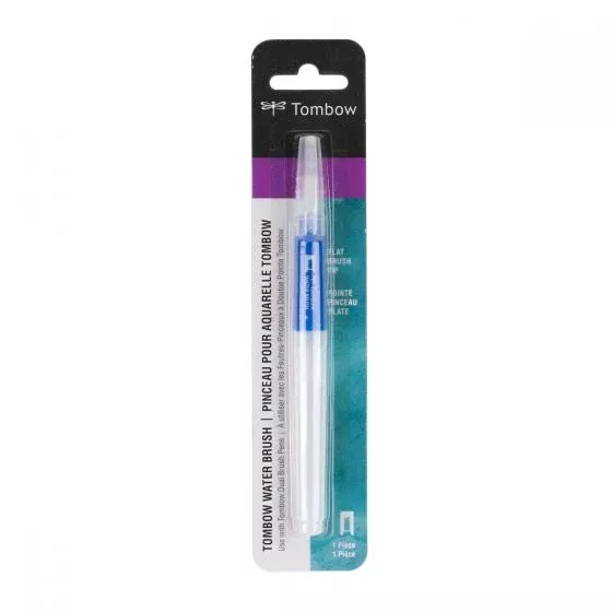 tombow water brush flat tip