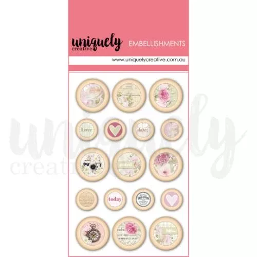 Uniquely Creative Dear Diary Wooden Buttons