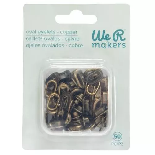 We R Crop-A-Dile Oval Eyelets - Copper 50pc