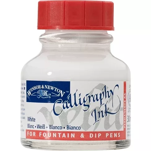 winsor & newton calligraphy ink matt white