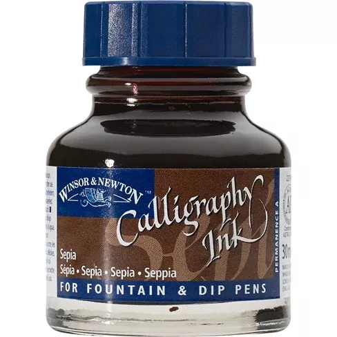 winsor & newton calligraphy ink sepia