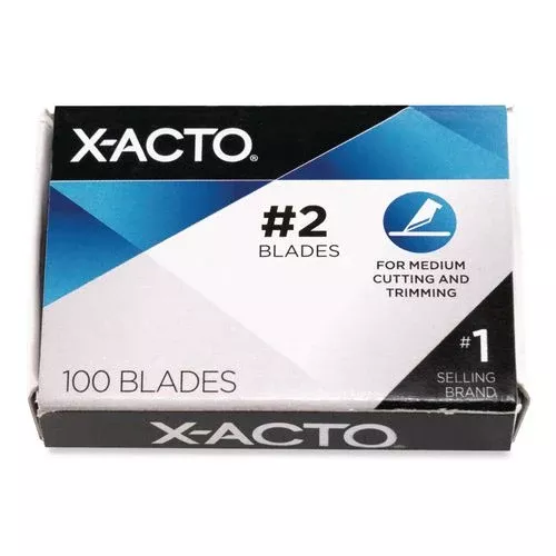 X-ACTO X602 No. 2 Bulk Pack Blades For X-Acto Knives, 100/box