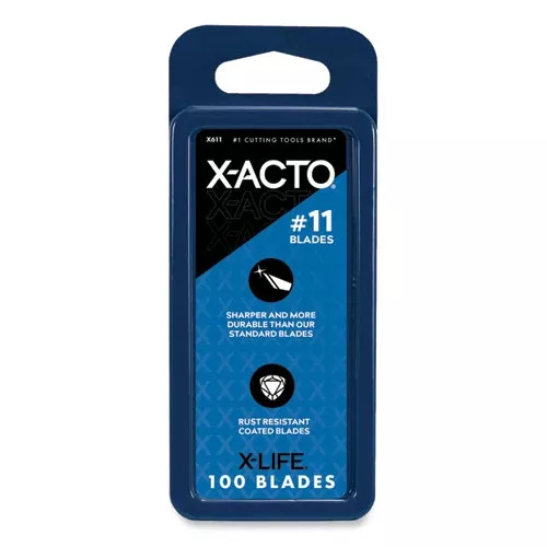X-ACTO X611 No. 11 Bulk Pack Blades For X-Acto Knives, 100/box