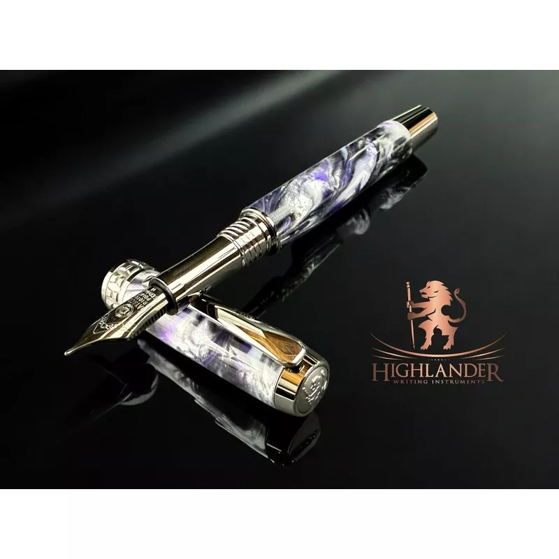 Zeus Black Titanium Custom Fountain Pen